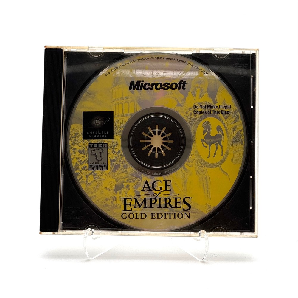 Age of Empires Gold Edition PC CD-ROM Game 1999 Microsoft Jewel Case